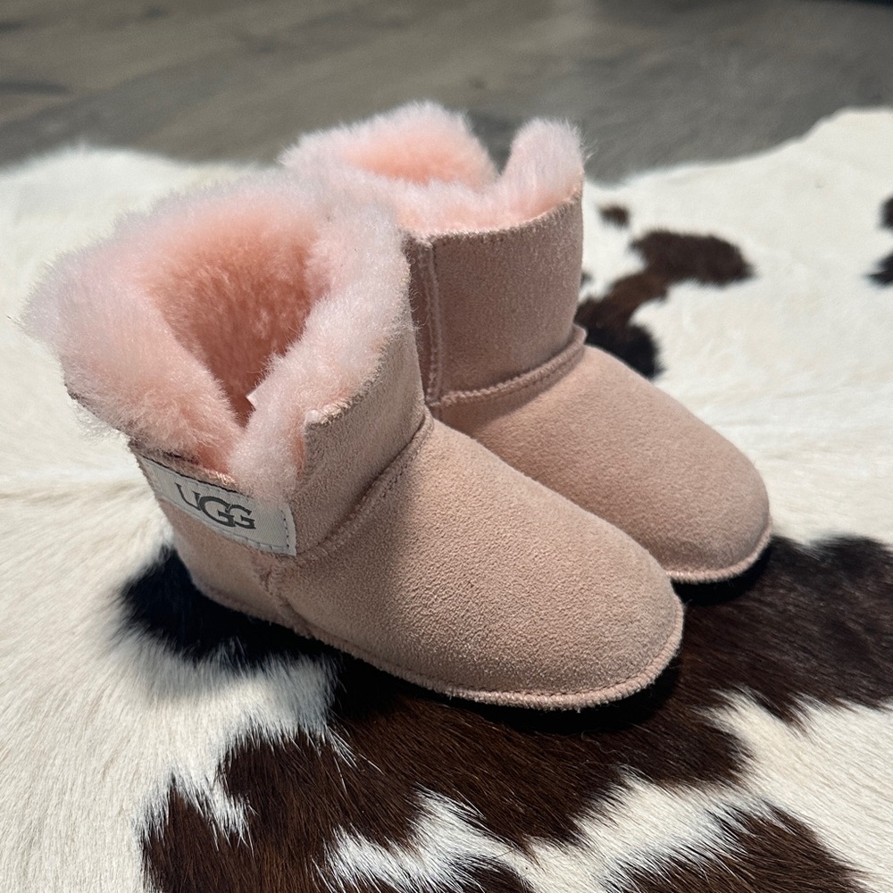 UGG Pink Infant Shearling Booties